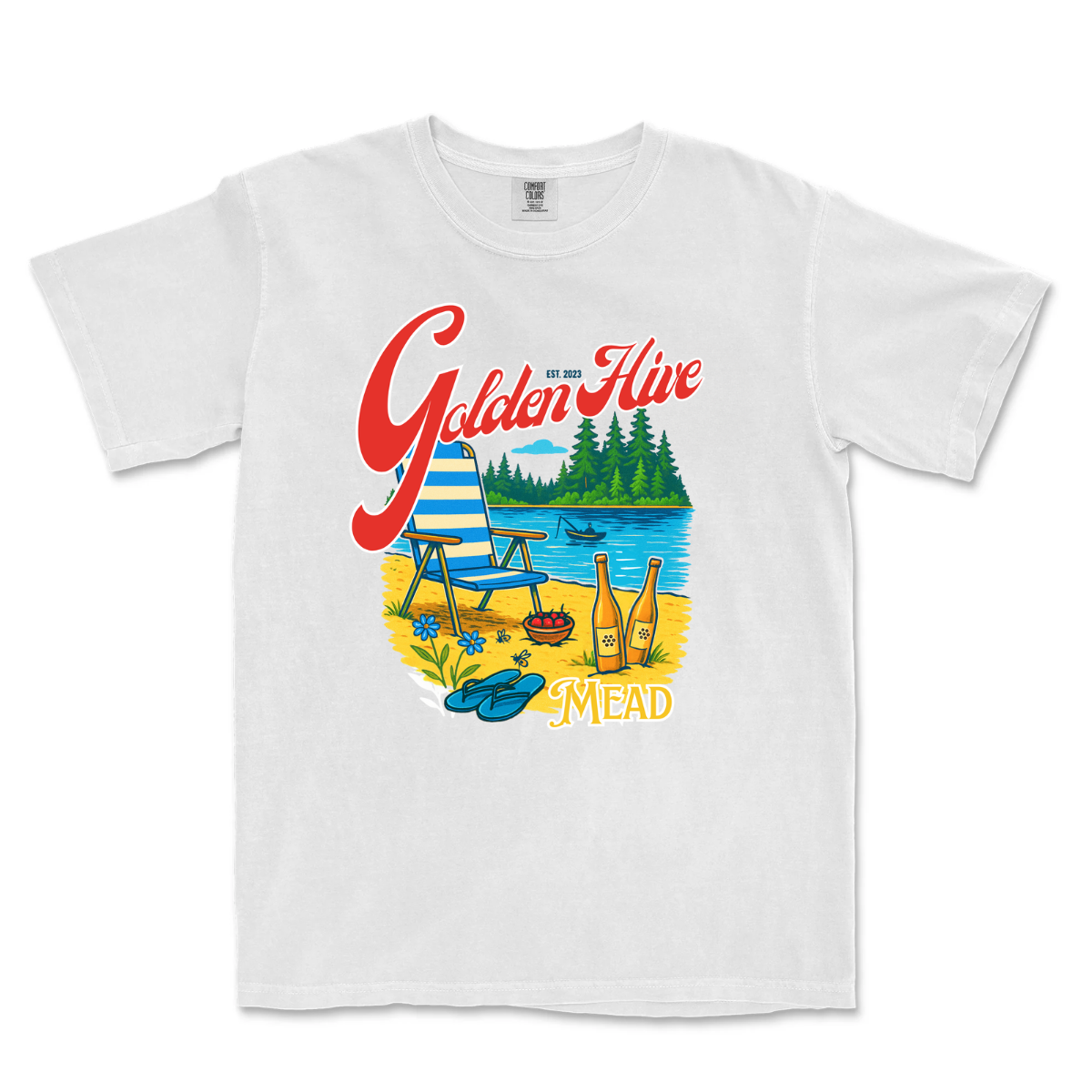 BEACH BUM WHITE T-SHIRT