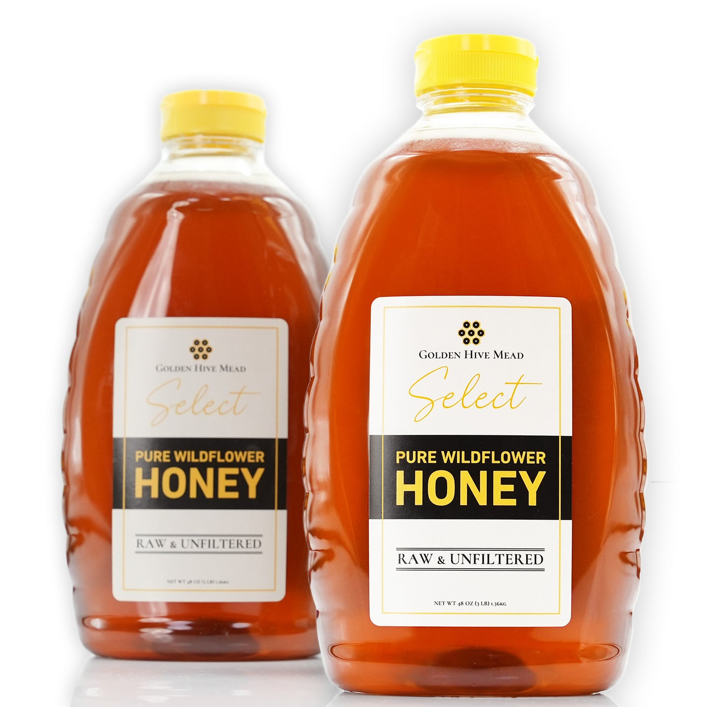 Pure Wildflower Honey Raw & Unfiltered (3lb) Golden Hive Mead