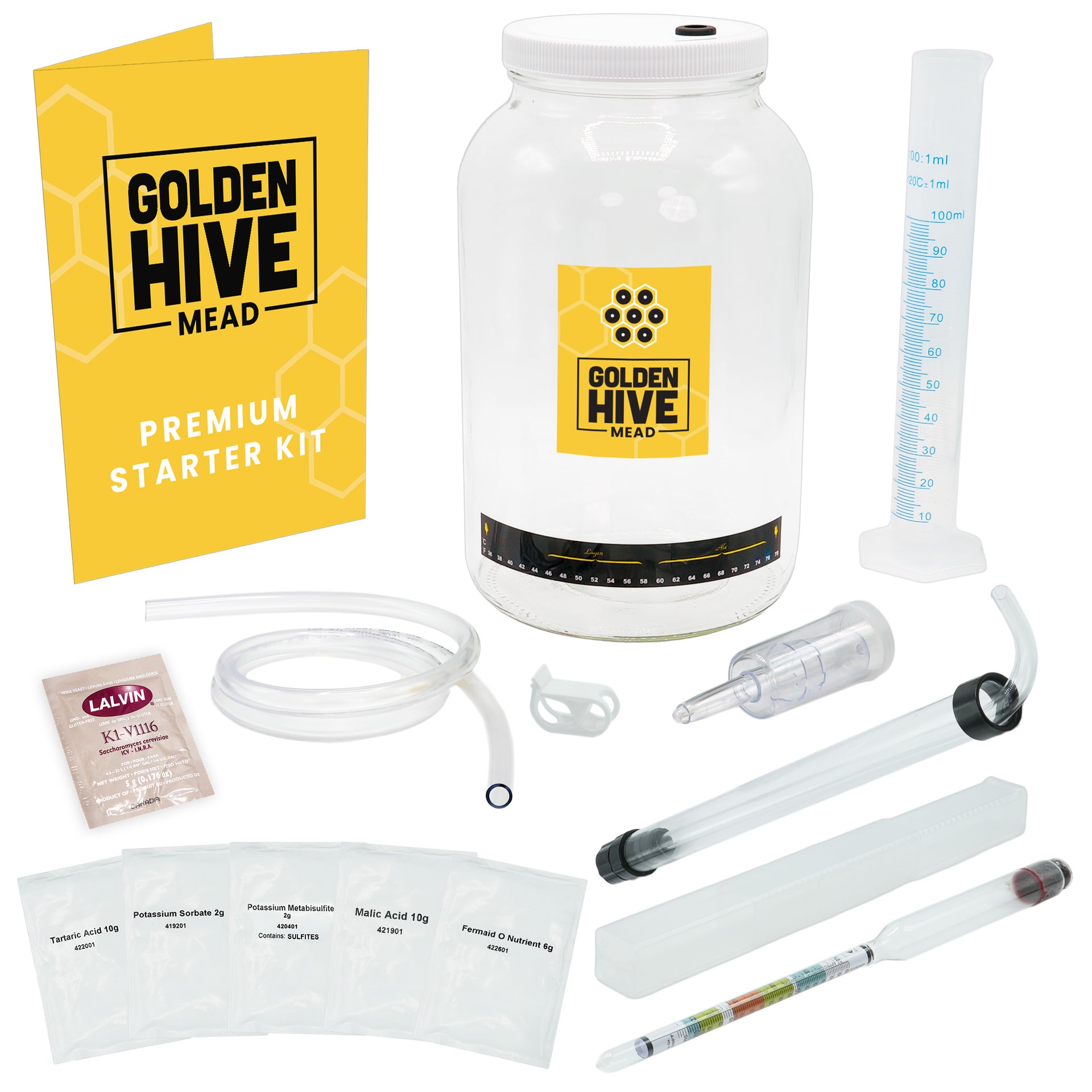 Glass Mead Making Starter Kit