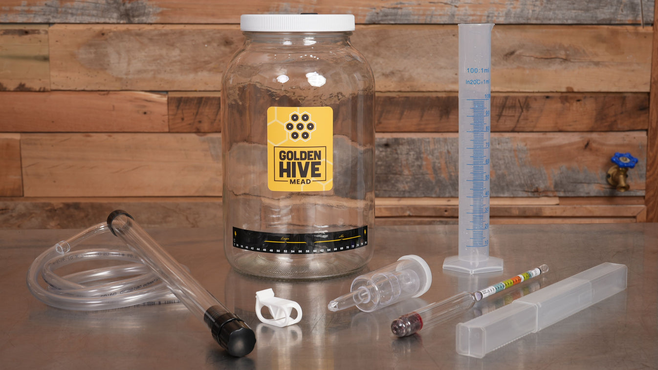 Glass Mead Making Starter Kit Golden Hive Mead