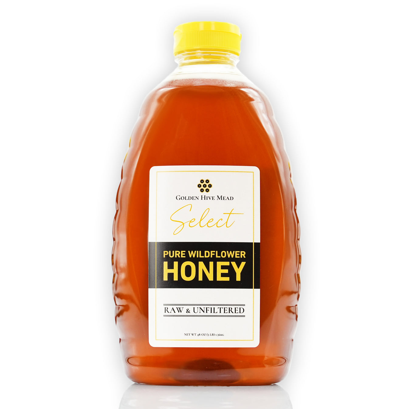 Pure Wildflower Honey Raw & Unfiltered (3lb) Golden Hive Mead